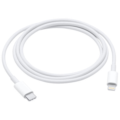 Apple 1m (3.28 ft.) USB-C to Lightning Cable (MUQ93AM/A) - White