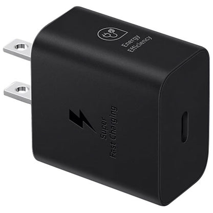 Samsung Super Fast Charging 25W USB Type-C Wall charger with Type-C Cable - Black