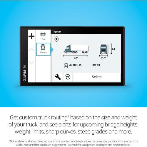 Garmin Dezl OTR 610 GPS Truck Navigator